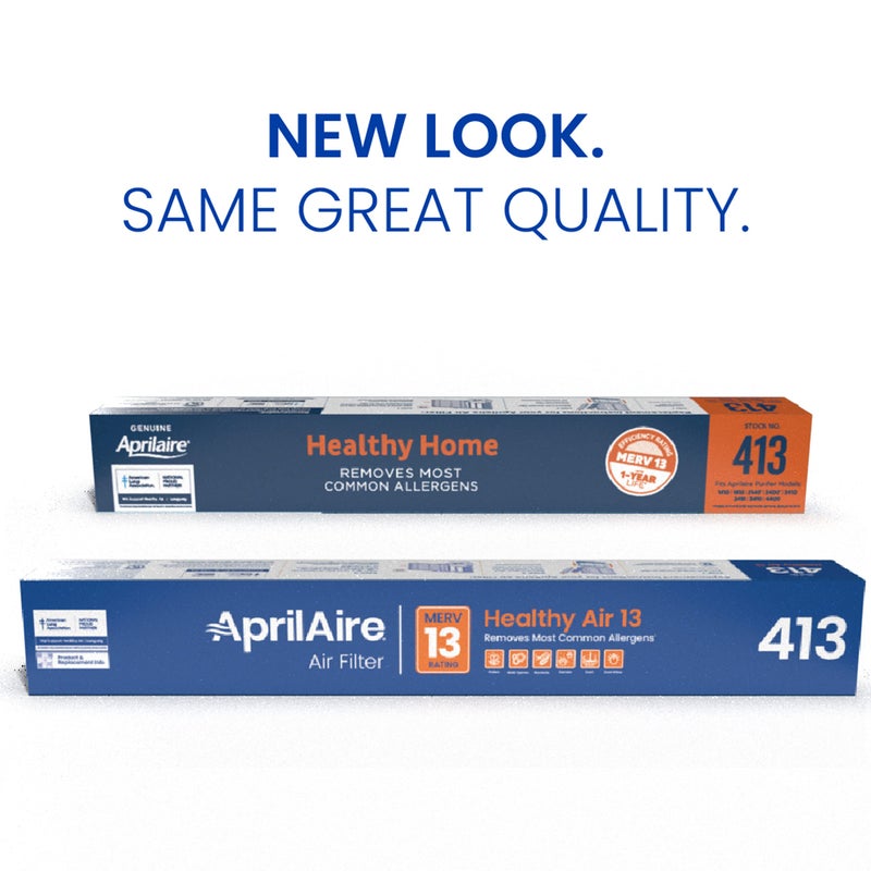 Aprilaire فلتر بديل AprilAire 413 لمرشحات الهواء المنزلية AprilAire - MERV 13، حساسية المنزل الصحية، 16x25x4 فلتر هواء (عبوة من 1) - Image 2